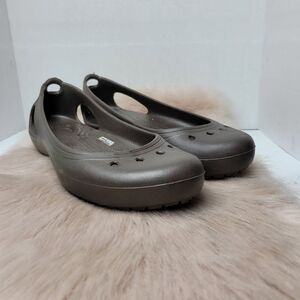 Crocs Women's Kadee  Women's Brown Ballet Shoes Size 11